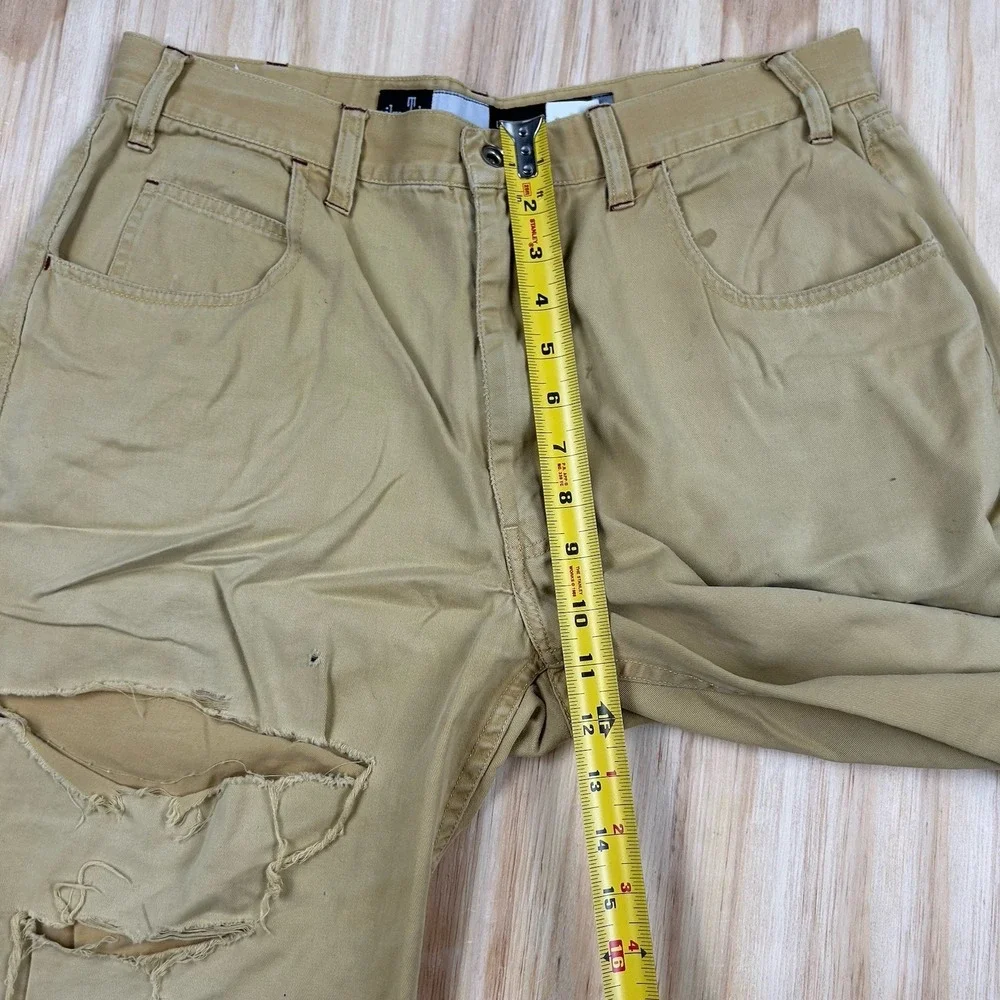 VTG Levi's Silvertab Shorts Men‎ FITS 32Mustard Yellow Thrashed Distress Worn